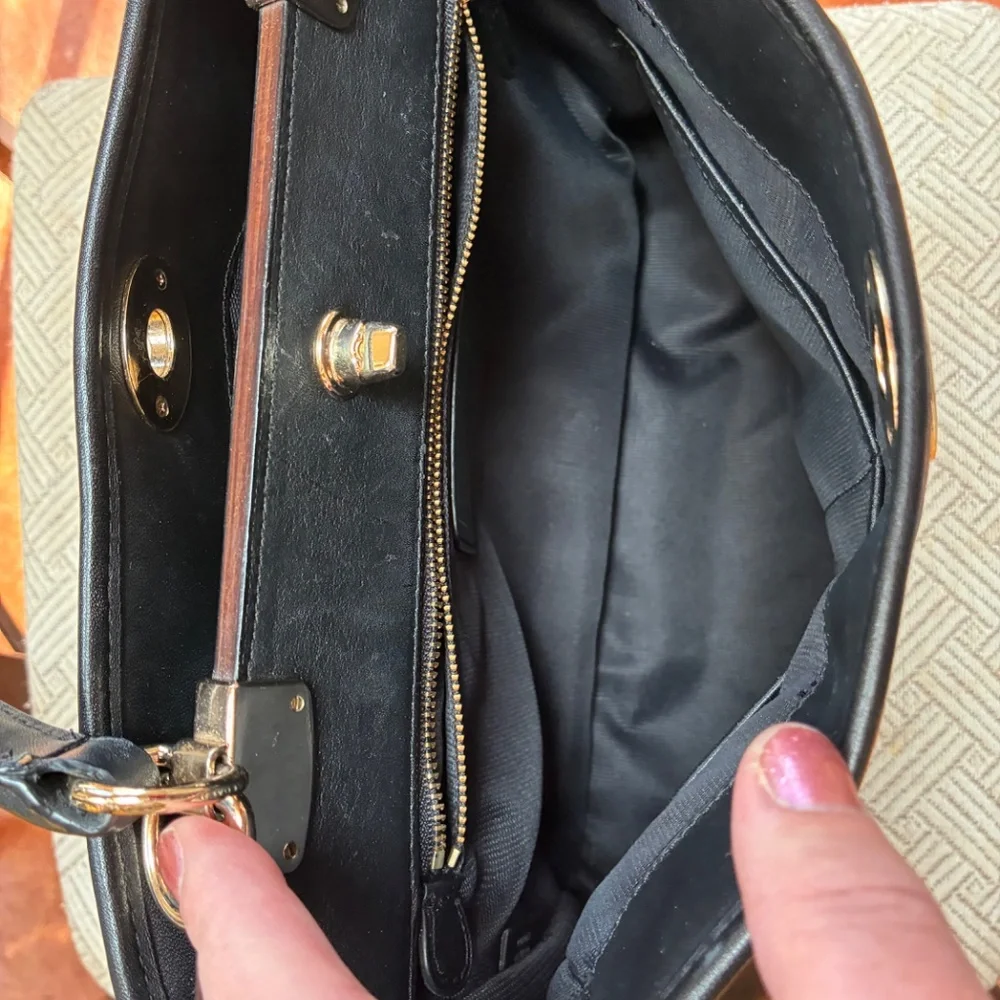 Coach Gramercy Satchel in Black Leather - Picture 11 of 14